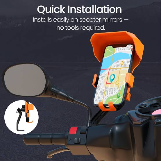 Bike Mobile Holder with Sun Visor β Heavy Duty Handlebar Mount π±ποΈ