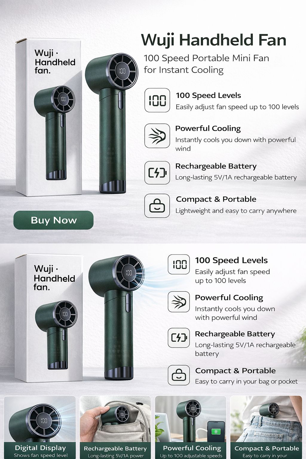 Wuji Handheld Fan